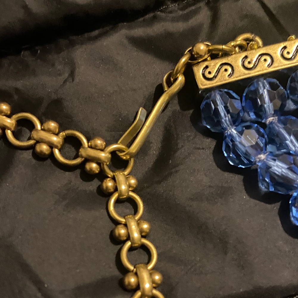 Heidi Daus Elegant Blue and Gold Necklace - Picture 14 of 16